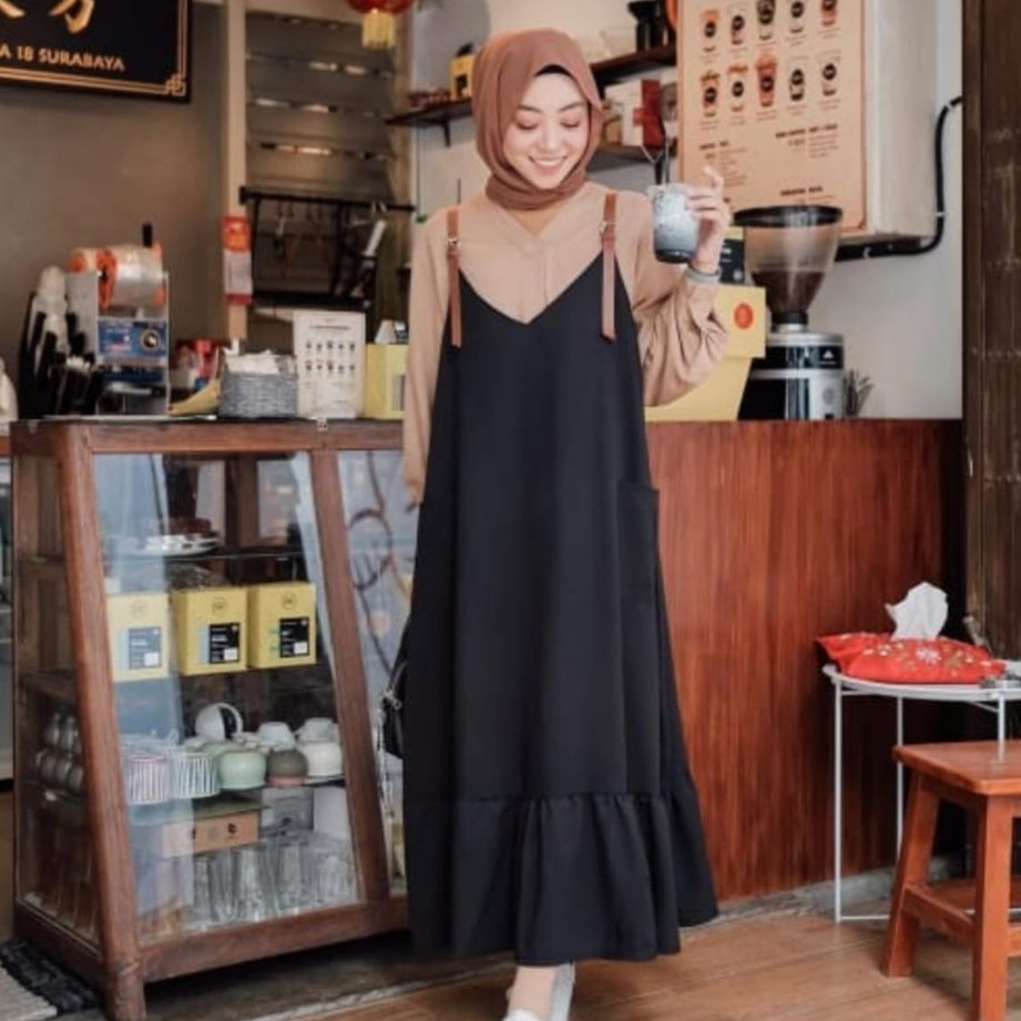 Dhea Maxy Dress l Gamis Maxi Muslim l Fashion Remaja