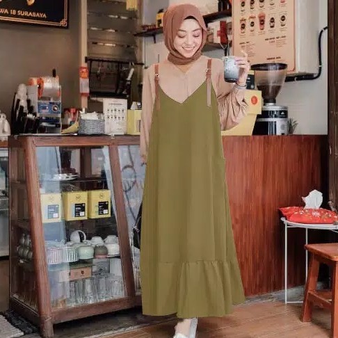 Dhea Maxy Dress l Gamis Maxi Muslim l Fashion Remaja 2