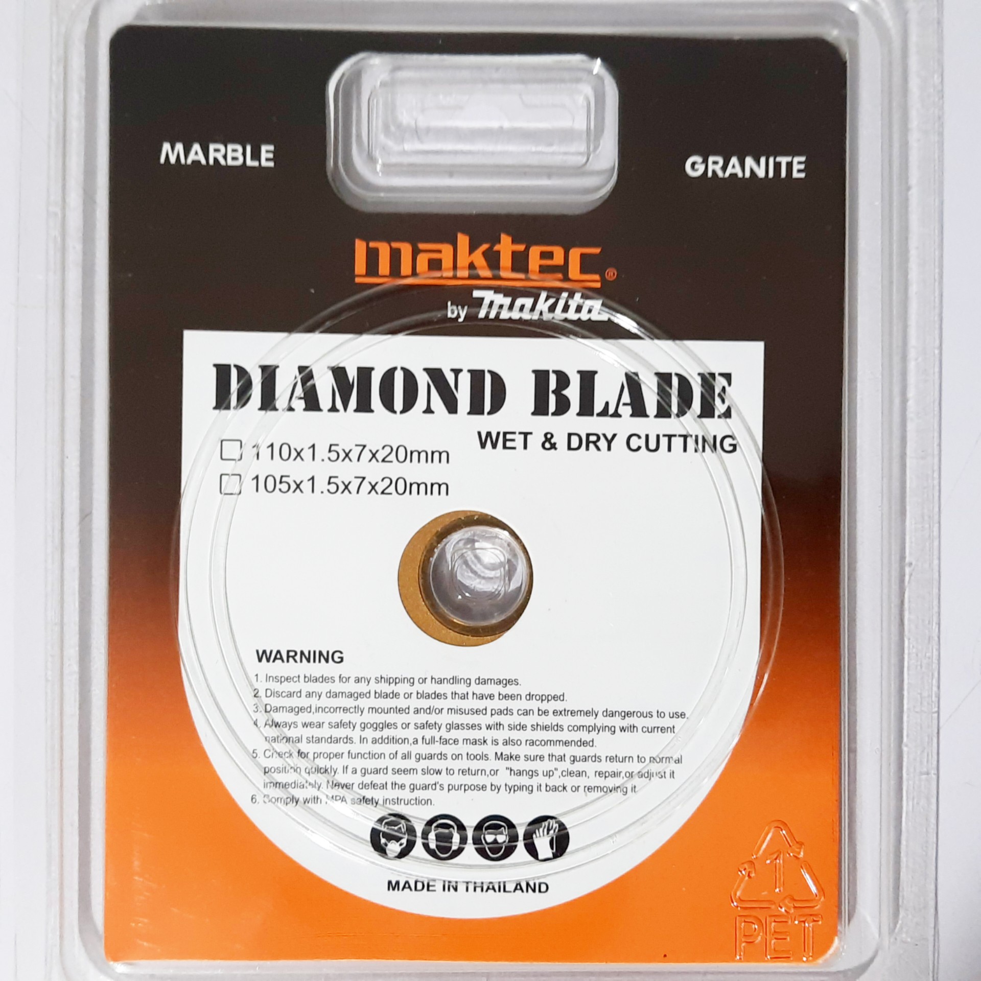 Diamond Blade Wet and Dry 4 Inci Maktec 5