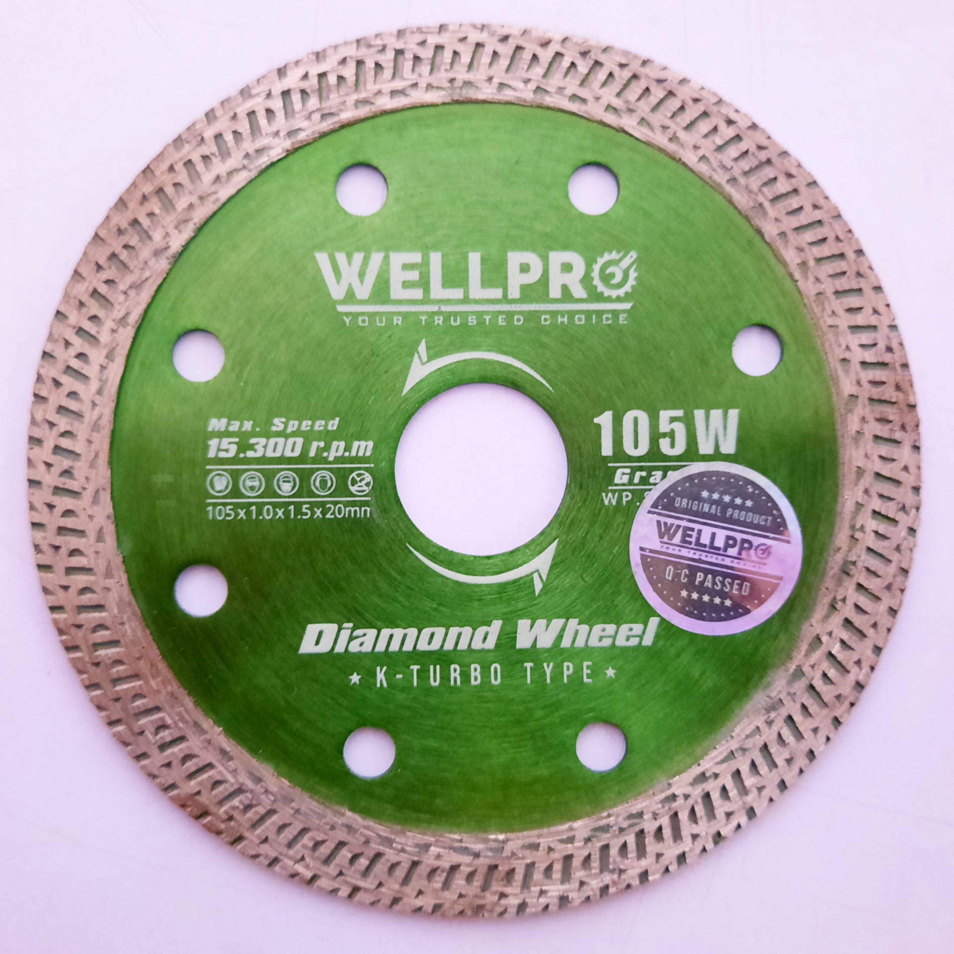 Diamond Wheel Turbo 4 Inci WELLPRO 105W 3