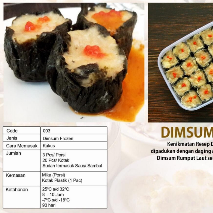 Dimsum Rumput Laut Sinsil  2