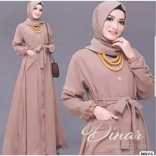 Dinar Dress  Baju Gamis Modern  Maxi Muslim Remaja