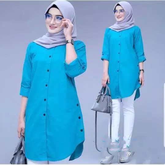 Dinda Tunik  Atasan Muslim Moscrepe Premium  Promo 2