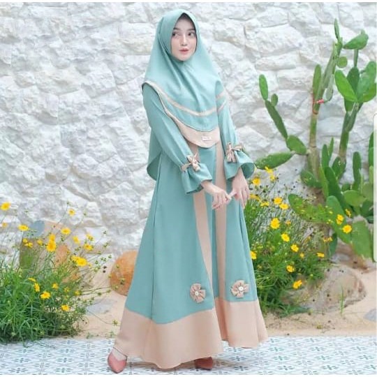 Diora Syari  Gamis Syari Set Khimar Terbaru