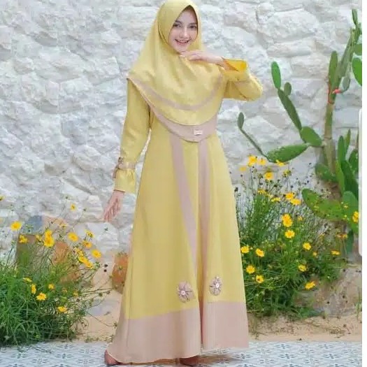 Diora Syari  Gamis Syari Set Khimar Terbaru 2