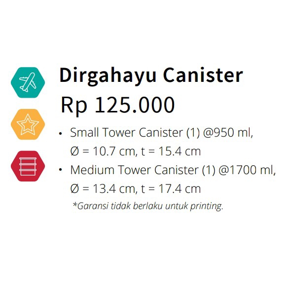 Dirgahayu Canister 3