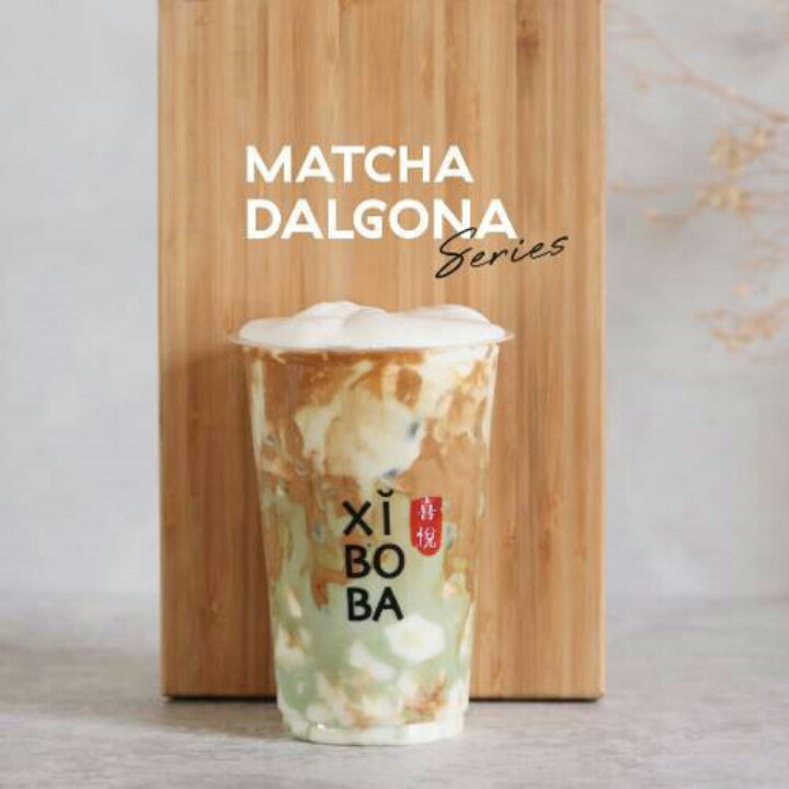 Dirty Matcha Dalgona 