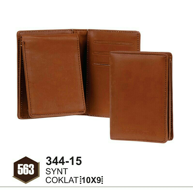 Dompet Casual Trendy Pria Sintetis Coklat 344-15 Azzurra ASL