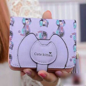 Dompet Import Cute Kitten Q90