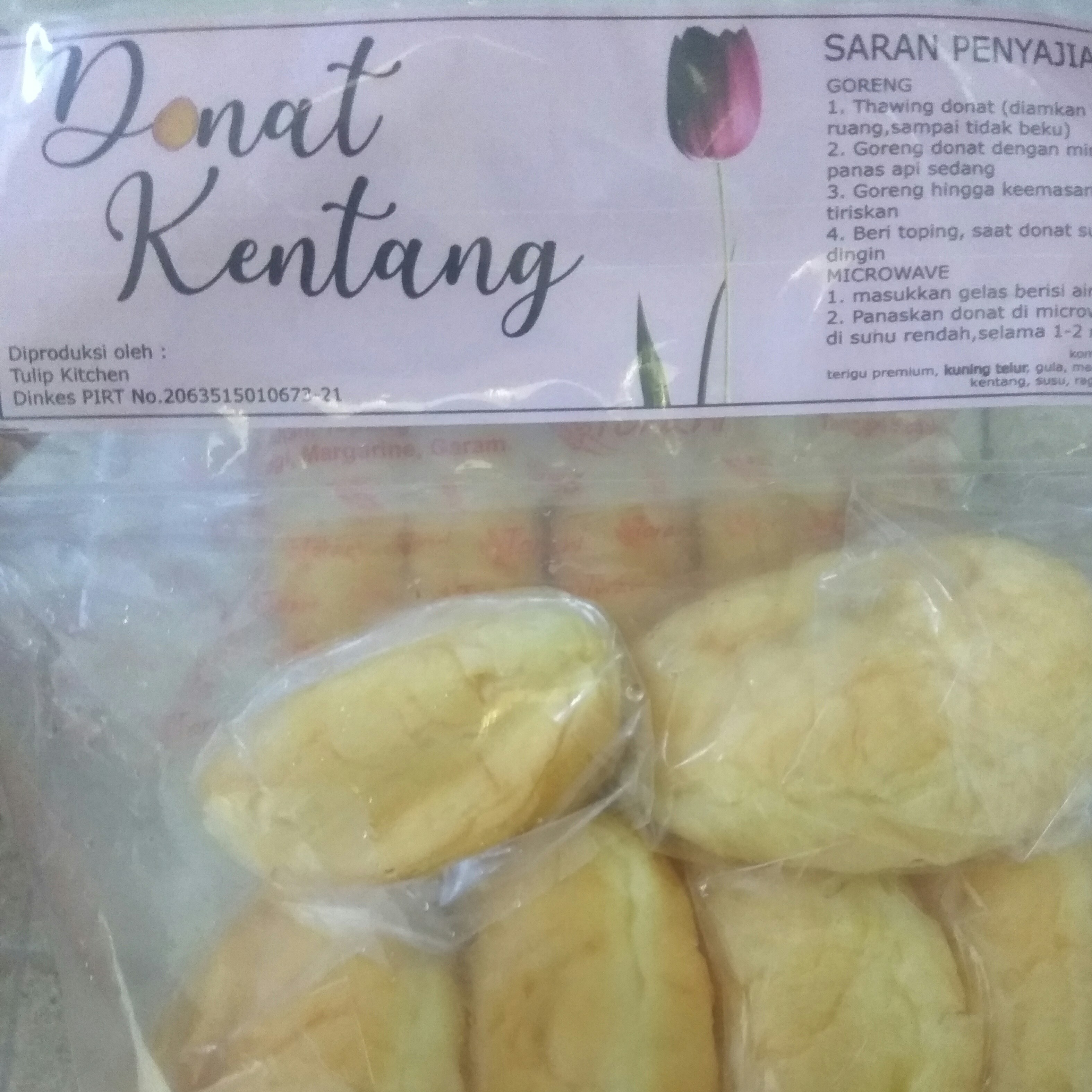 Donat kentang tulip