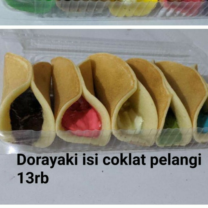 Dorayaki Isi Coklat Pelangi