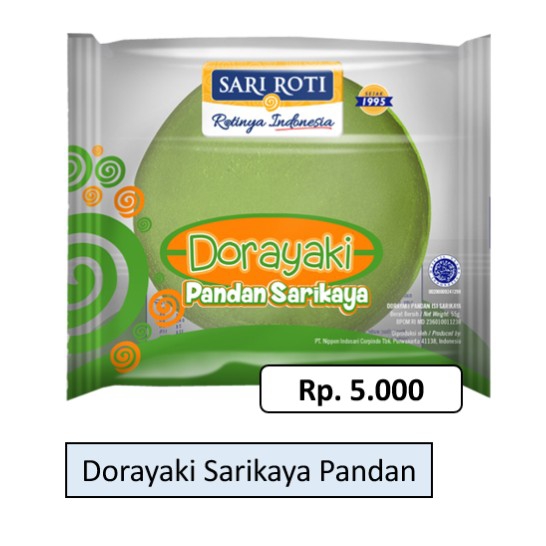 Dorayaki Pandan Sarikaya