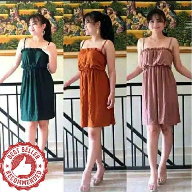 Dress tali POLOS PENDEK KHAS BALI