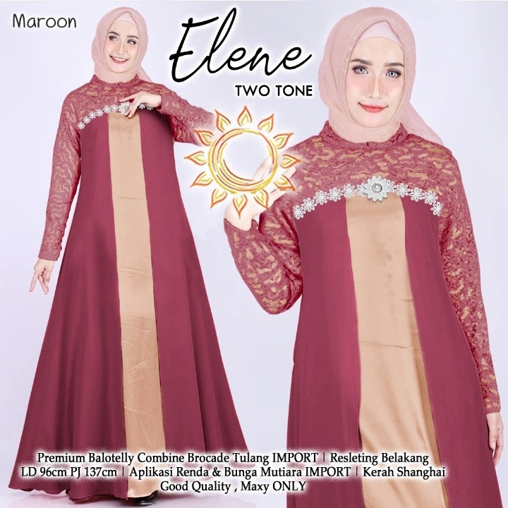 Dress twotone elene