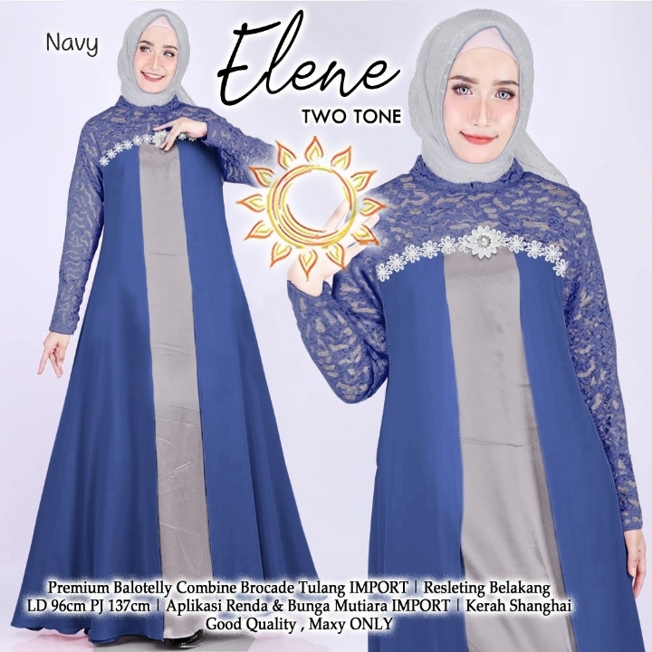 Dress twotone elene 2