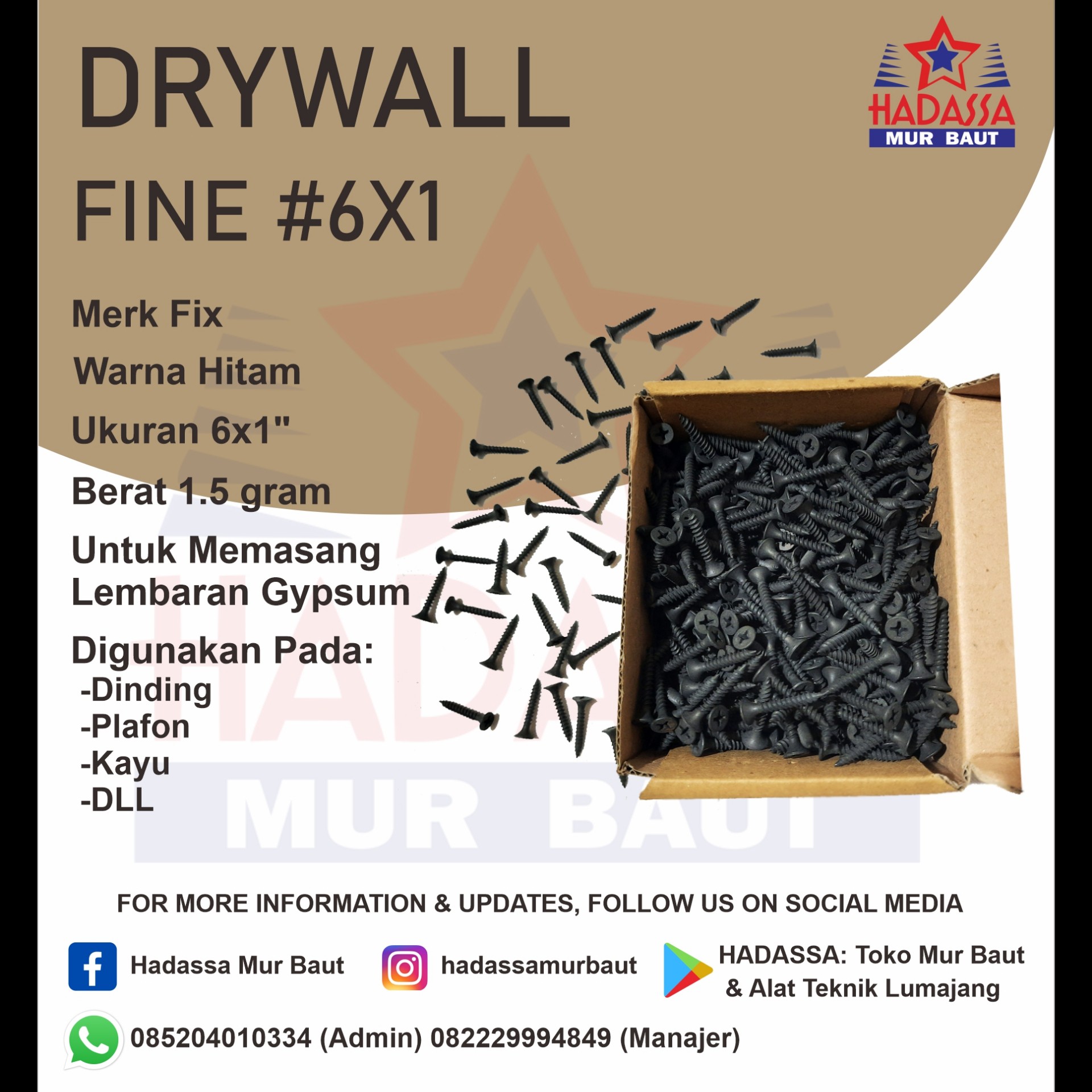 Drywall Fine 6x1