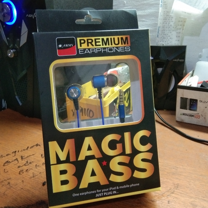 EARPHPHONE MERK ARMY MAGICBASS  2