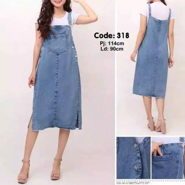 ELSA OVERALL JEANS  OVERALL DENIM WANITA 2