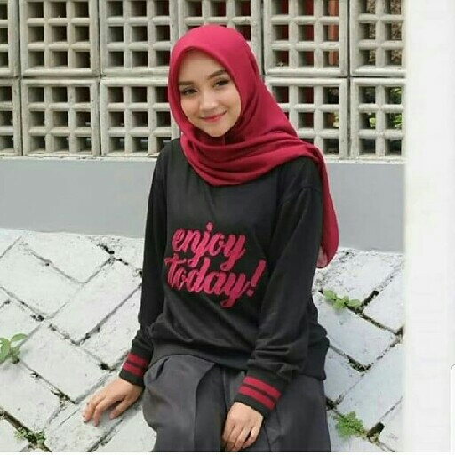 ENJOY SWETER PR001 HITAM