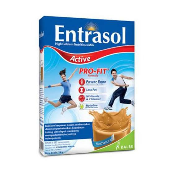 ENTRASOL ACTIVE SUSU KALSIUM MOCHACINO KOTAK 160 GR