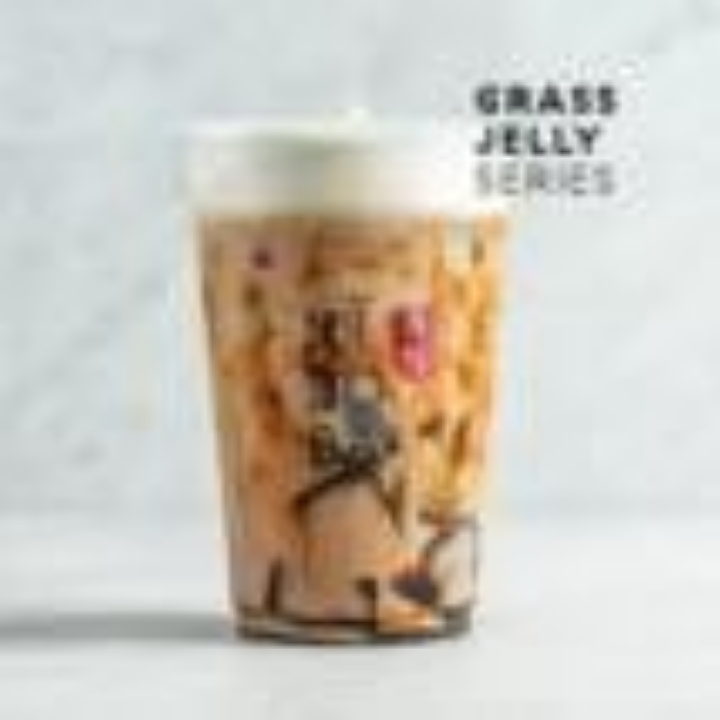 Earl Grey Grass Jelly Milk Tea