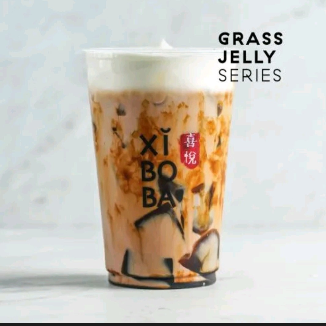 Earl Grey Grass Jelly Milk Tea