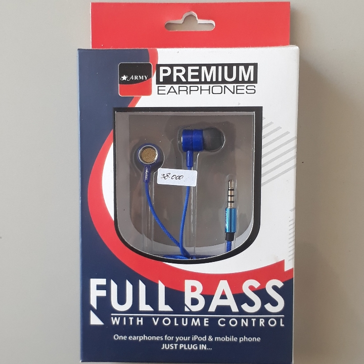 Earphones Army Full Bass 2