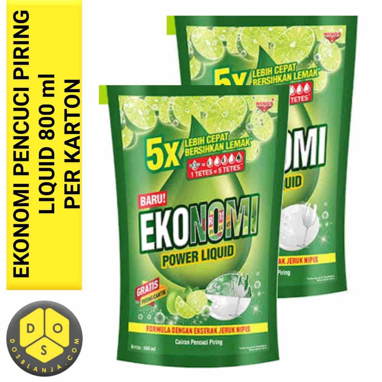 Ekonomi Pencuci Piring Liquit 800 Ml