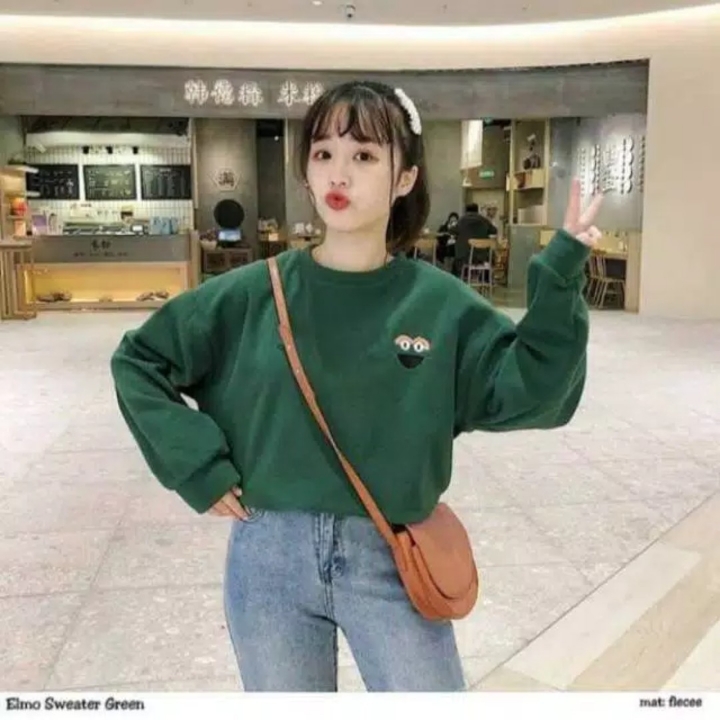 Elmo sweater bordir wanita 3