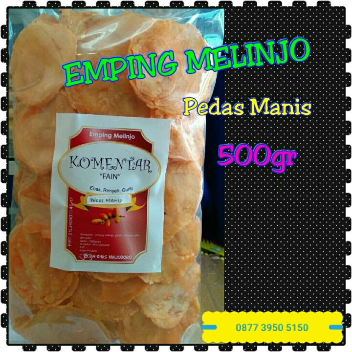 Emping Melinjo Pedas Manis 500 gr