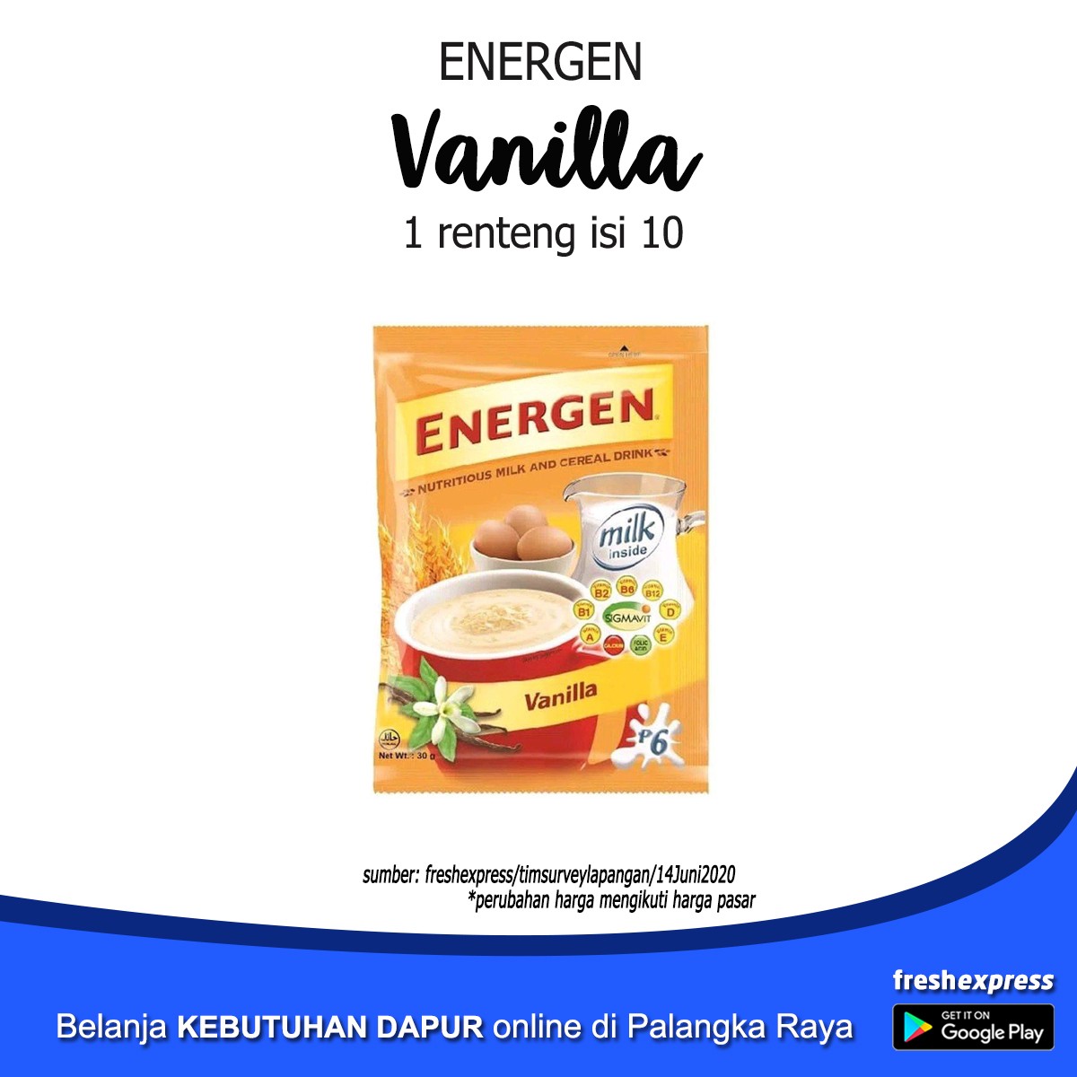 Energen Vanilla Isi 10