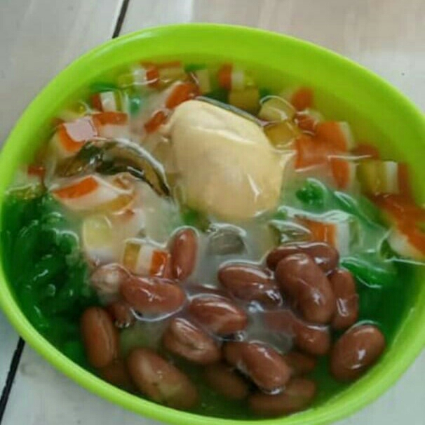 Es Cendol Bakar Kacang Merah 