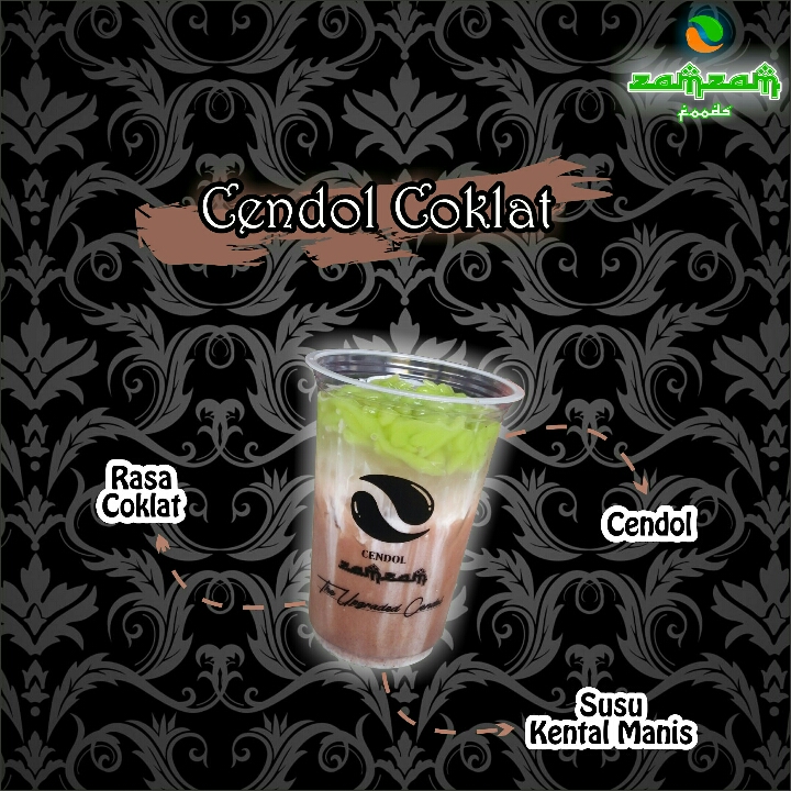 Es Cendol Zamzam Rasa Coklat