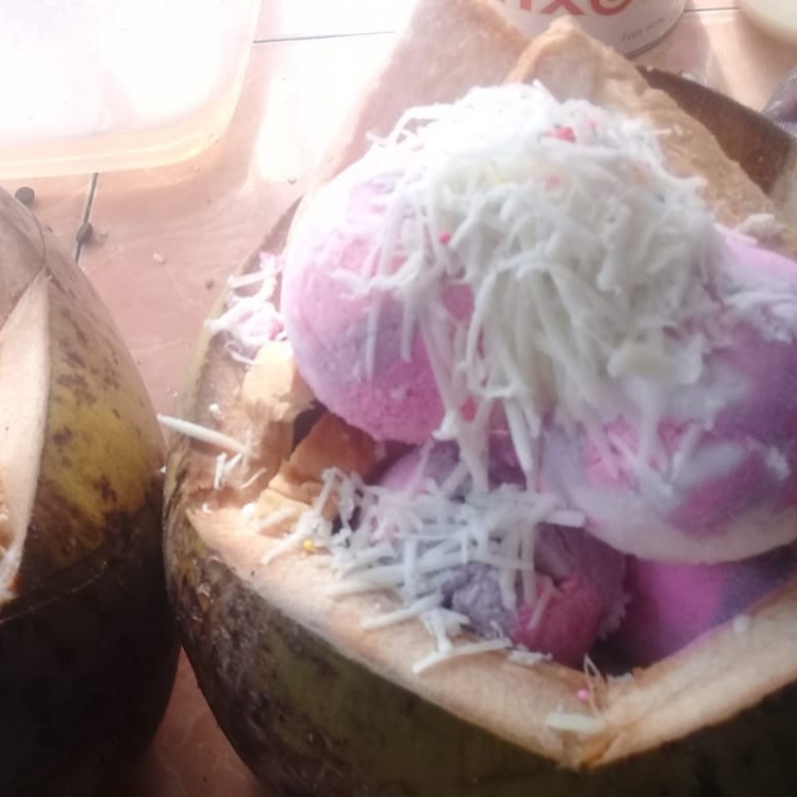 Es Cream Durian Batok Sedang