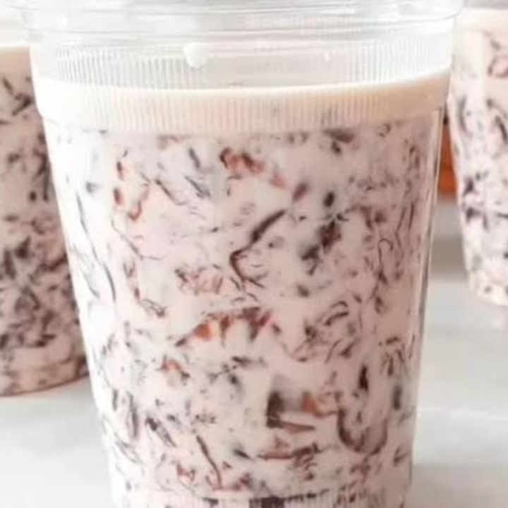 Es Jelly Lumut Coklat Minuman