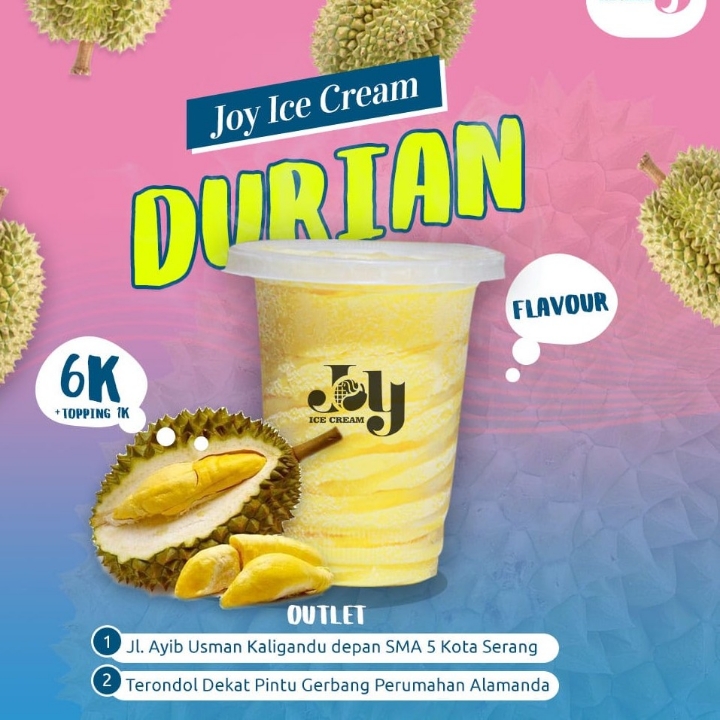 Es Krim Cup Rasa Durian