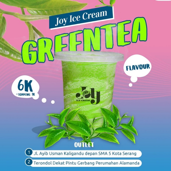 Es Krim Cup Rasa Greentea