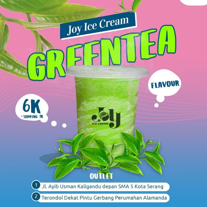 Es Krim Cup Rasa Greentea