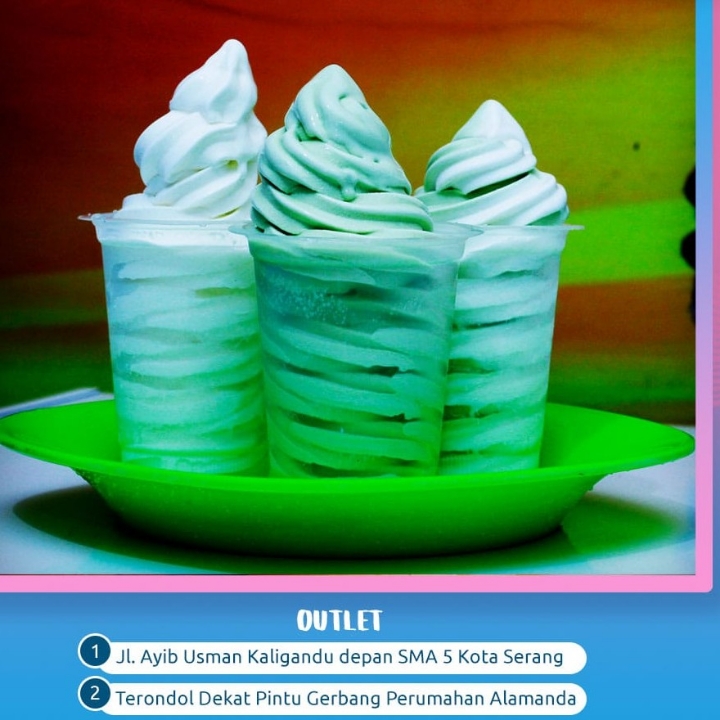 Es Krim Cup Rasa Melon