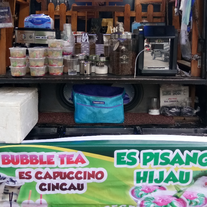 Es Pisang Hijau N Buble Tea