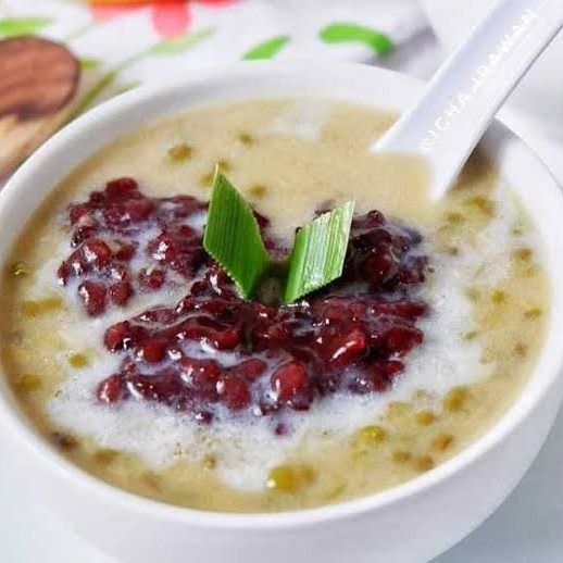 Es bubur kacang ijo komplit