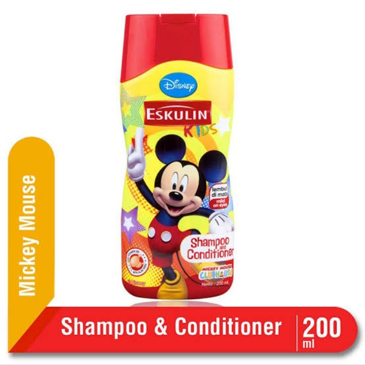 Eskulin Kids Shampoo And Conditioner Mickey Mouse 200 Ml