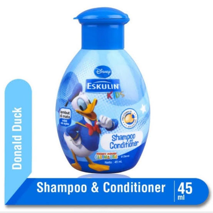 Eskulin Shampoo And Conditioner Blue Donald Duck 45 Ml