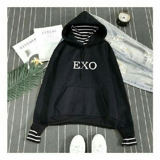 Exo Thin Hodie Hitam