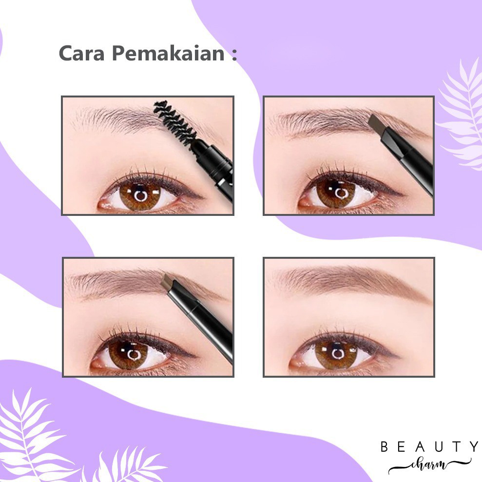 Eyebrow Brow Definer Pensil Alis Waterproof Longlasting 3