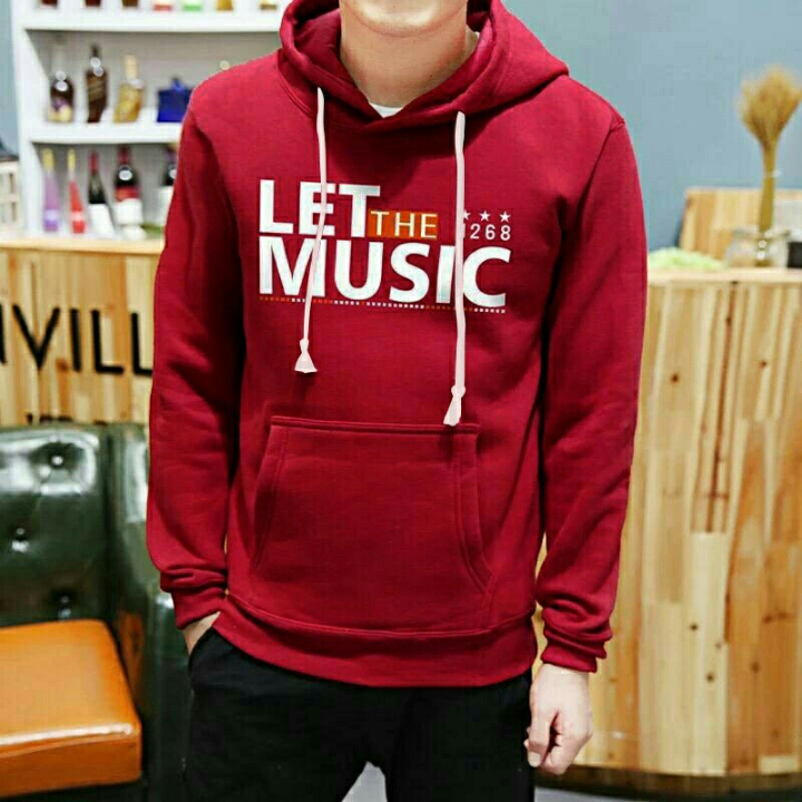 Eza Tp Hoodie Misic Maroon