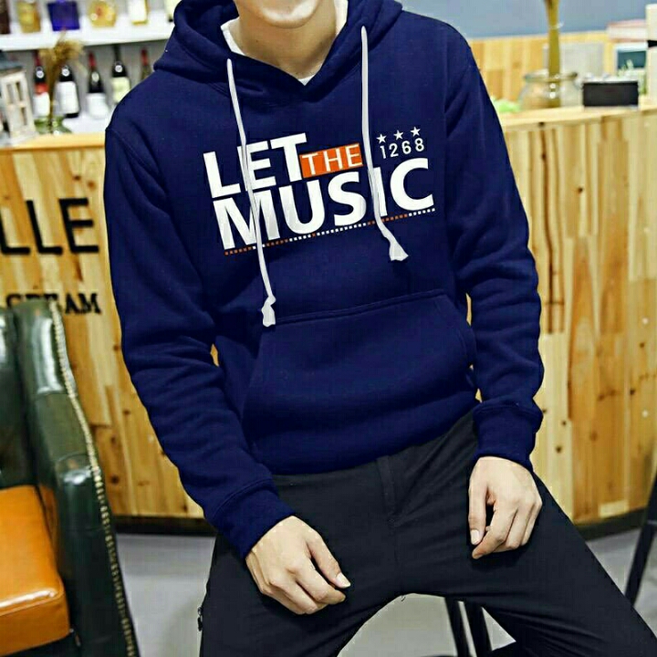 Eza Tp Hoodie Music Navy