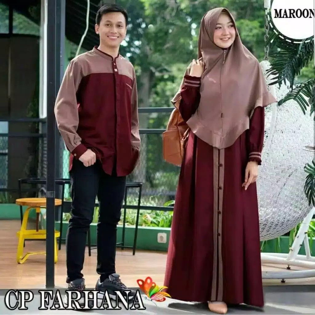 FARHANA COUPLE  COUPLE MUSLIM TERBARU BAJU PASANGAN TERMURAH