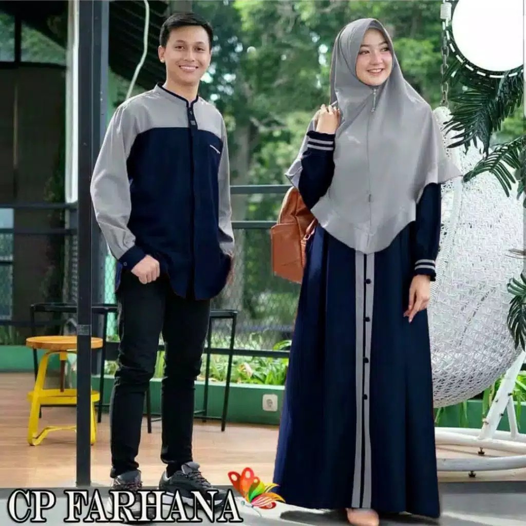 FARHANA COUPLE  COUPLE MUSLIM TERBARU BAJU PASANGAN TERMURAH 2