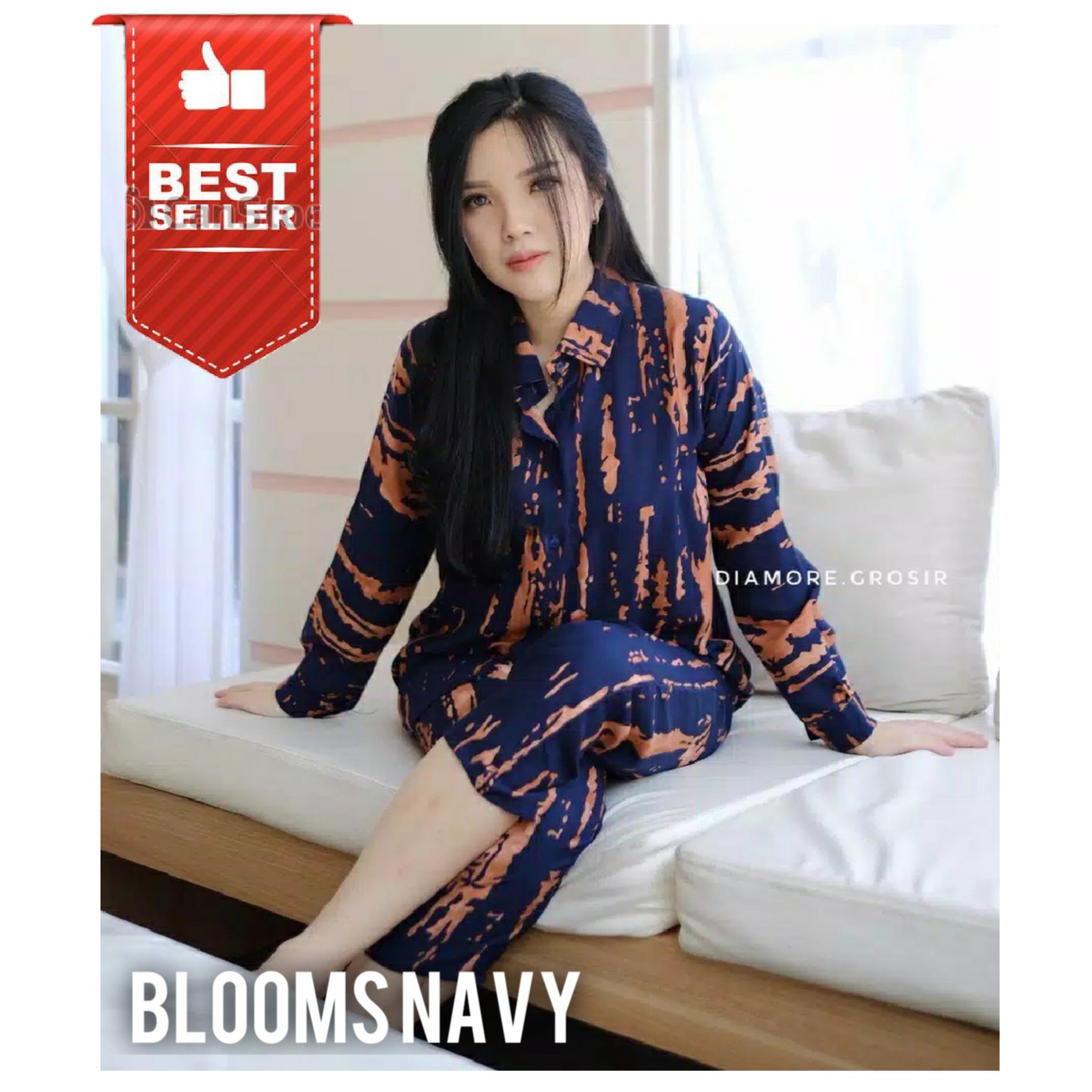 FELLO ONE SET  ONE SET RAYON  ONE SET PAJAMAS  STELAN WANITA -04